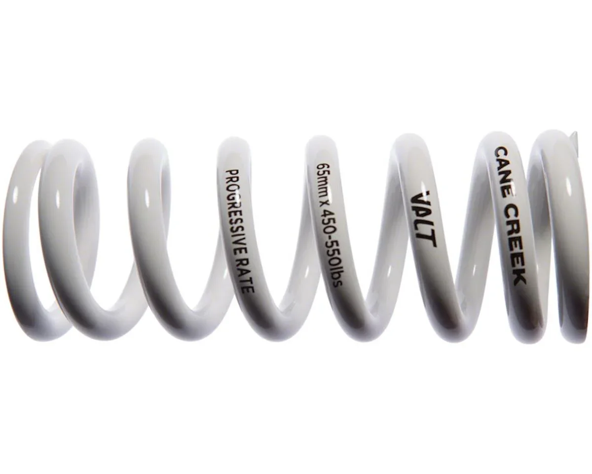 Cane Creek VALT Progressive Rate Coil Spring (White) (65mm) (450 - 550lbs)